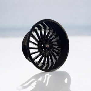 22X12 6X135 6X139.7 EVOX WHEELS CB106.1MM -44MM GLOSS BLACK