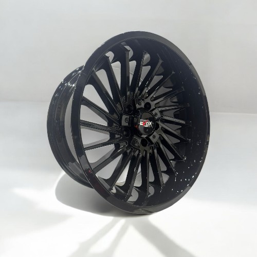 20X10 5X127 5X139.7 EVOX WHEELS CB78.1MM -24MM GLOSS BLACK
