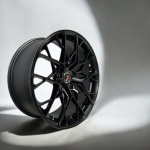 18X8 5X113 FLOW FORMING PISTON WHEELS P10136 CB73.1MM 35MM MATT BLACK
