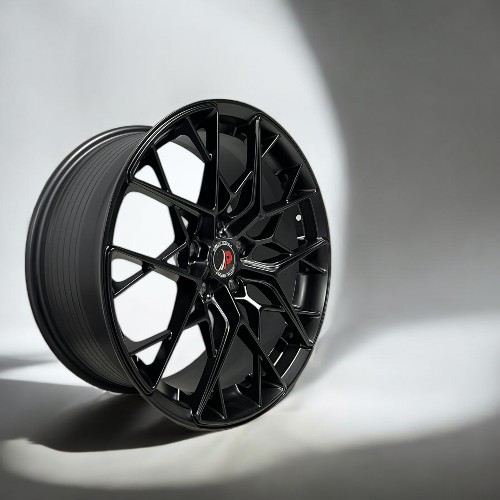 18X8 5X113 FLOW FORMING PISTON WHEELS P10136 CB73.1MM 35MM MATT BLACK