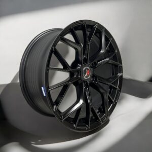 18X8.5 5X113 FLOW FORMING PISTON WHEELS P2089 CB72.6MM 35MM MATTE BLACK