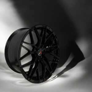 20X9 5X113 FLOW FORMING PISTON WHEELS P2104 CB72.6MM 35MM GLOSS BLACK