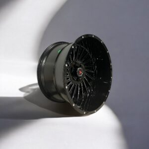24X14 5X127 5X139.7 TS1757 CB78.1MM -76MM GLOSSBLACK MILLED DOTS +SPOKES