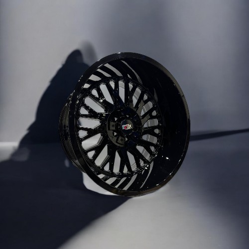22X12 5X127 5X139.7 EVOX WHEELS E4259 CB78.1MM -44MM GLOSS BLACK
