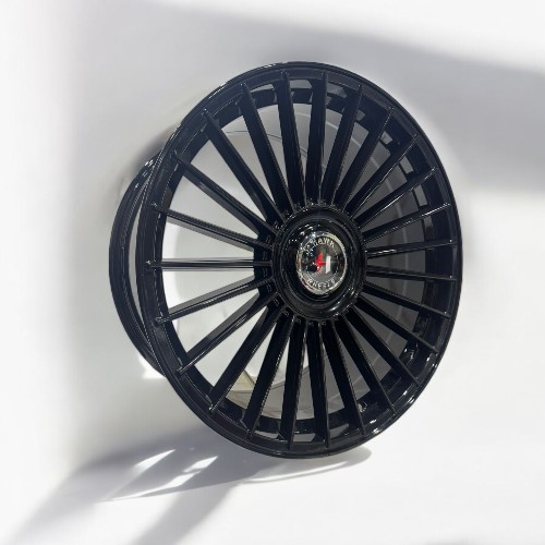 22X10.5 5X120 5X127 HAWK WHEELS CB78.1MM 38MM GLOSS BLACK FLOATING CAP