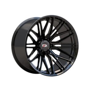 22X12 6X139.7 EVOX WHEELS FLOW FORMING E2445 CB106.1MM -44MM GLOSS BLACK